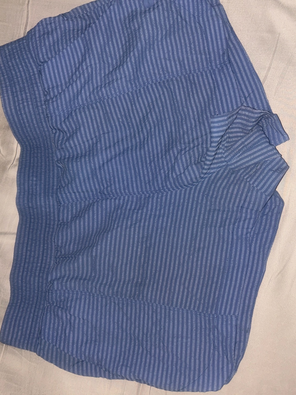 Avia Blue Striped Athletic Shorts
